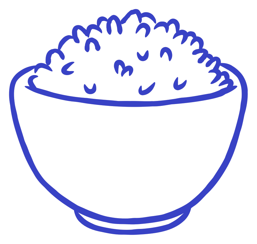 Rice bowl illustration